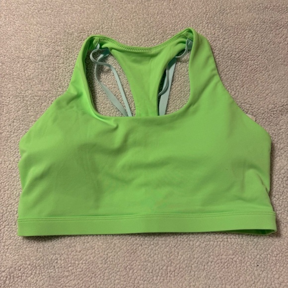 Fabletics Active Set Neon Green Boost High-Waisted 7/8 Legging Sports Bra - Picture 4 of 16